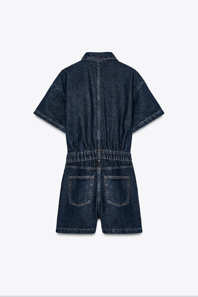 Reyla | Denim Utility Playsuit