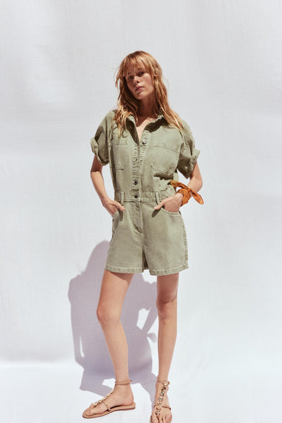 Reyla | Denim Utility Playsuit