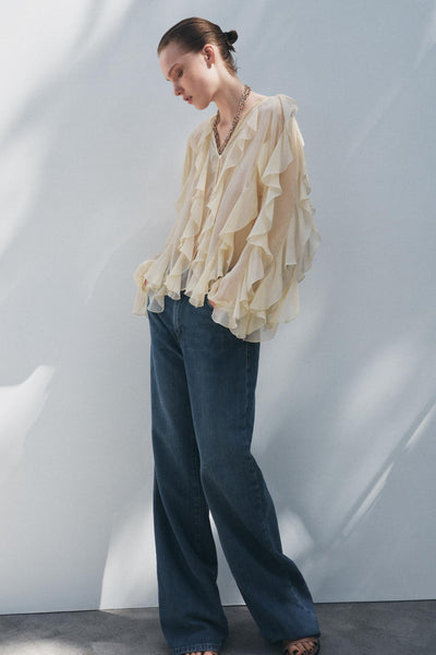 Riva Ruffle | Bluse