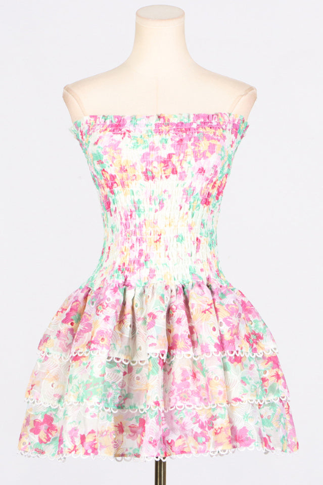 Isalina | Rüschchen Mini Kleid