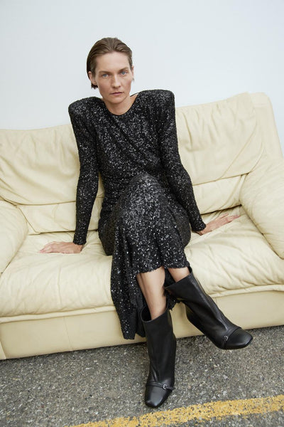 Sternen Pailletten | Maxi Kleid