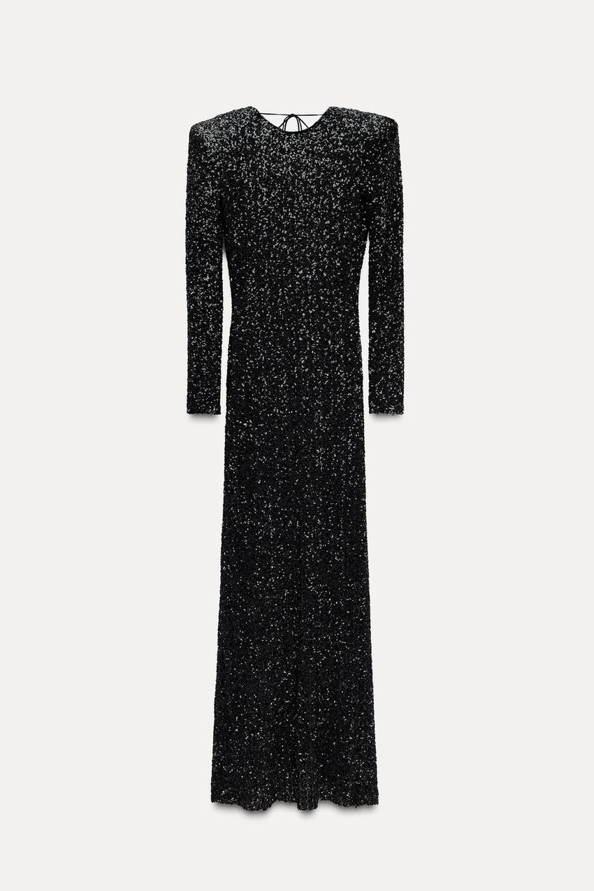 Sternen Pailletten | Maxi Kleid
