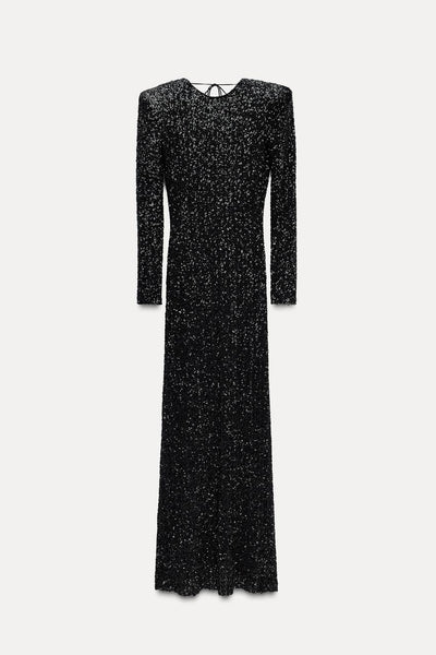 Sternen Pailletten | Maxi Kleid