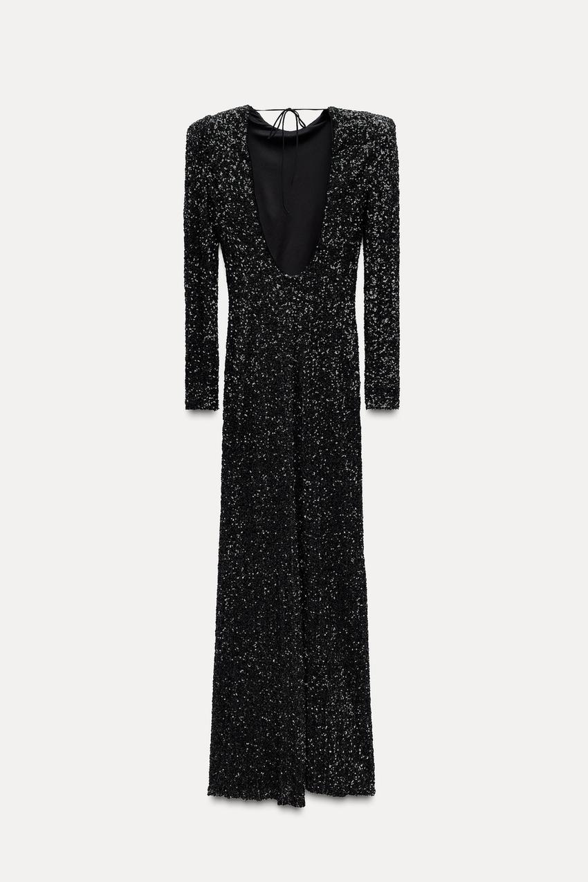Sternen Pailletten | Maxi Kleid