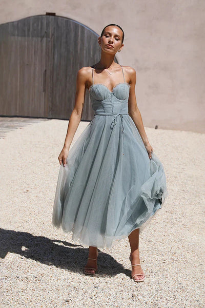 Diana™ | Midikleid - Salbeigrün