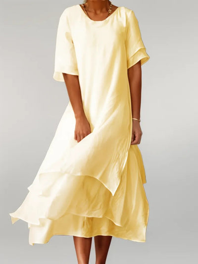 ELOISE | Elegantes Langes Kleid aus Baumwolle