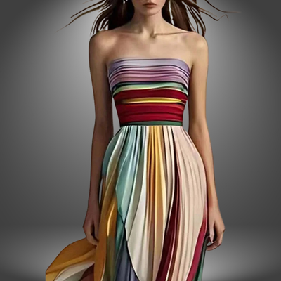 Asien | Premium Langes Freizeitkleid