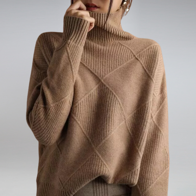 Delfina | Pullover mit hohem Kragen