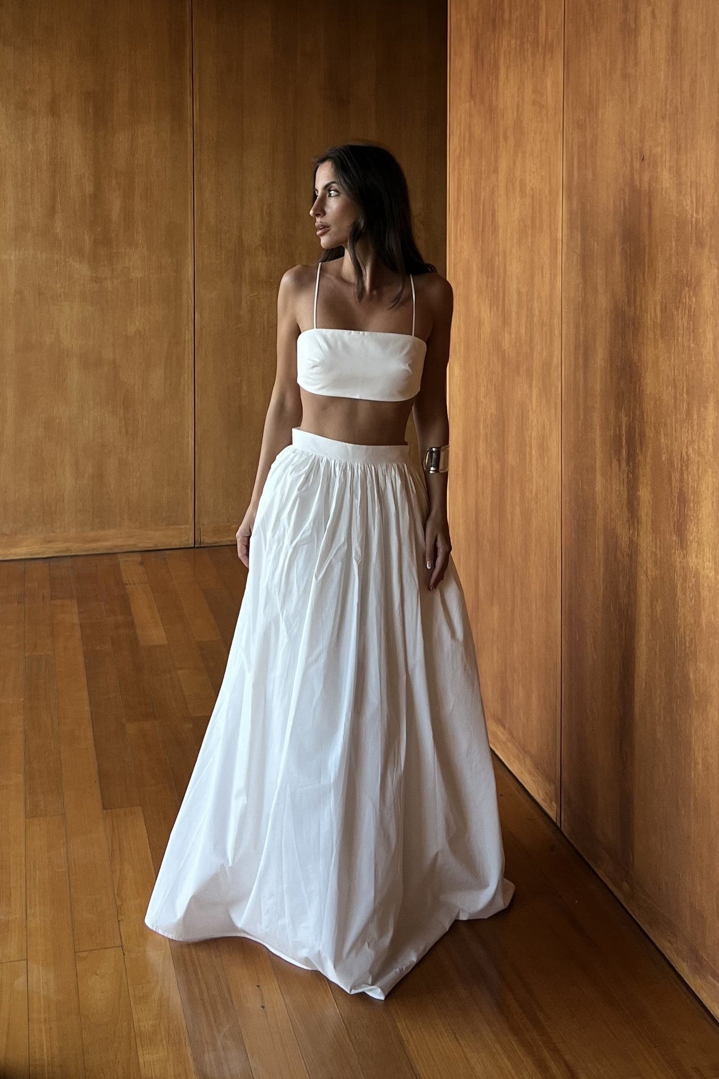 Selene | Weißes Co-ord-Set