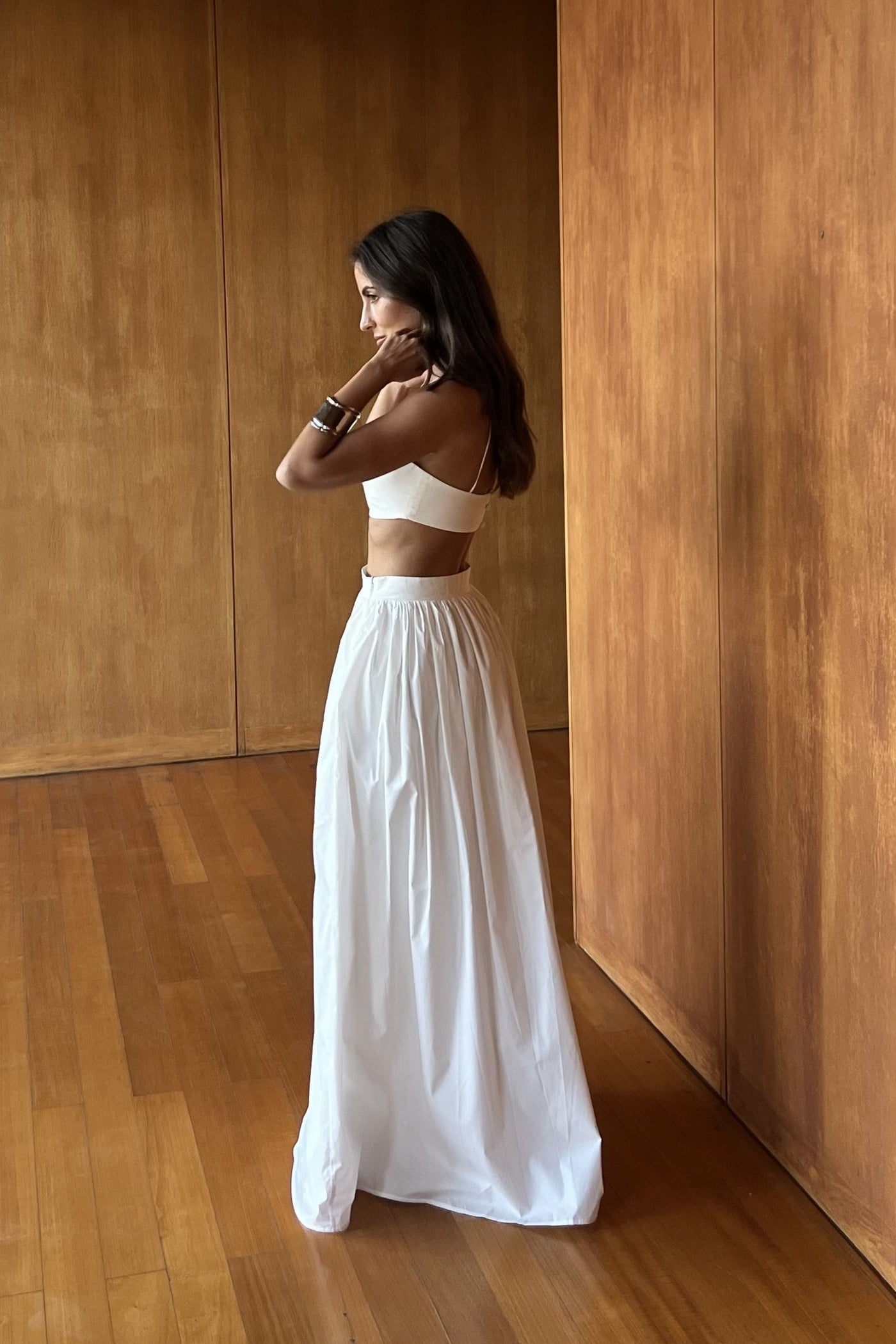Selene | Weißes Co-ord-Set