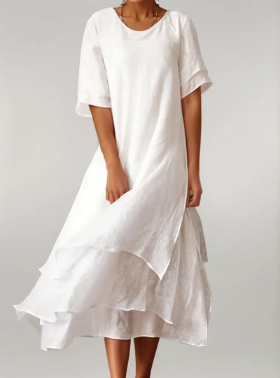 ELOISE | Elegantes Langes Kleid aus Baumwolle