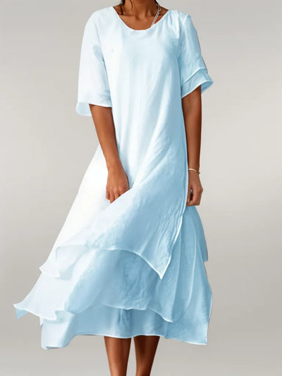 ELOISE | Elegantes Langes Kleid aus Baumwolle
