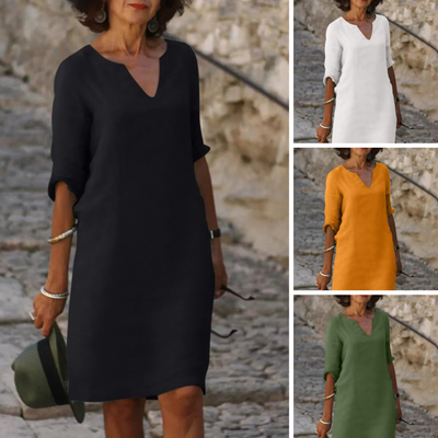 Josette™ | Elegantes Kleid mit V-Ausschnitt