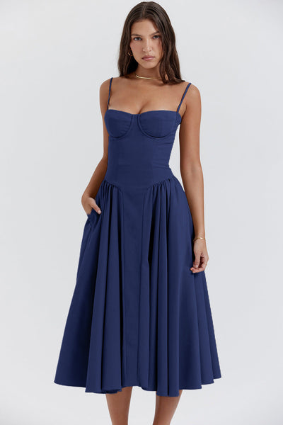 Künstlerisch Retro | Midi Kleid
