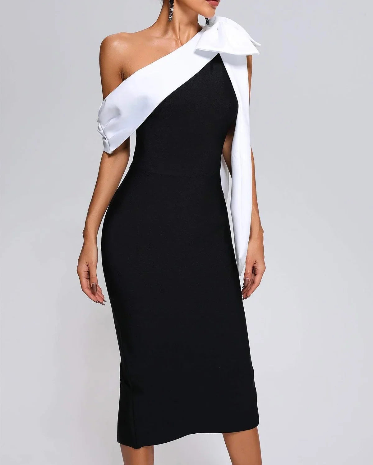 Colette | Off-Shoulder Midi Kleid