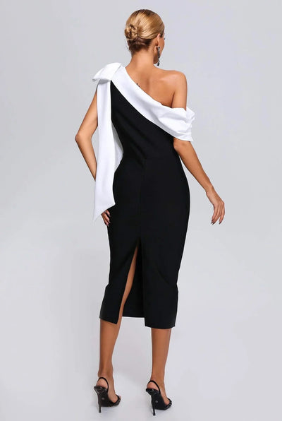 Colette | Off-Shoulder Midi Kleid
