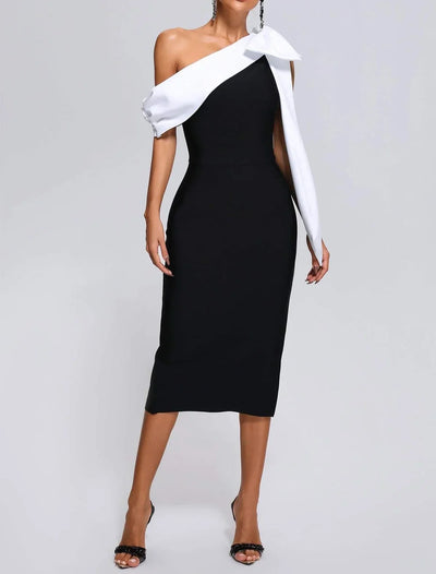 Colette | Off-Shoulder Midi Kleid
