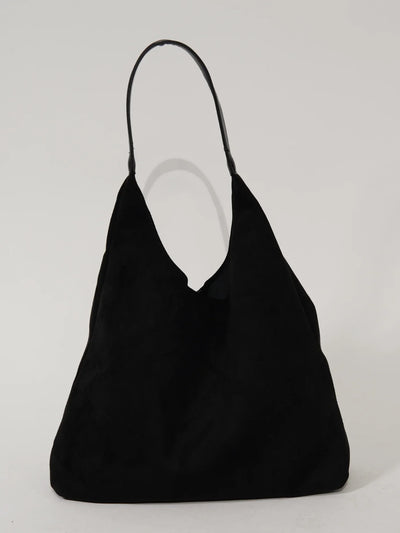 RetroSoft Suede | Schultertasche mit Passender Clutch
