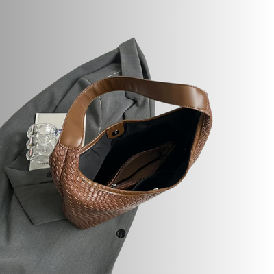 Livia Woven Tote | Vegane Schultertasche mit Pouch