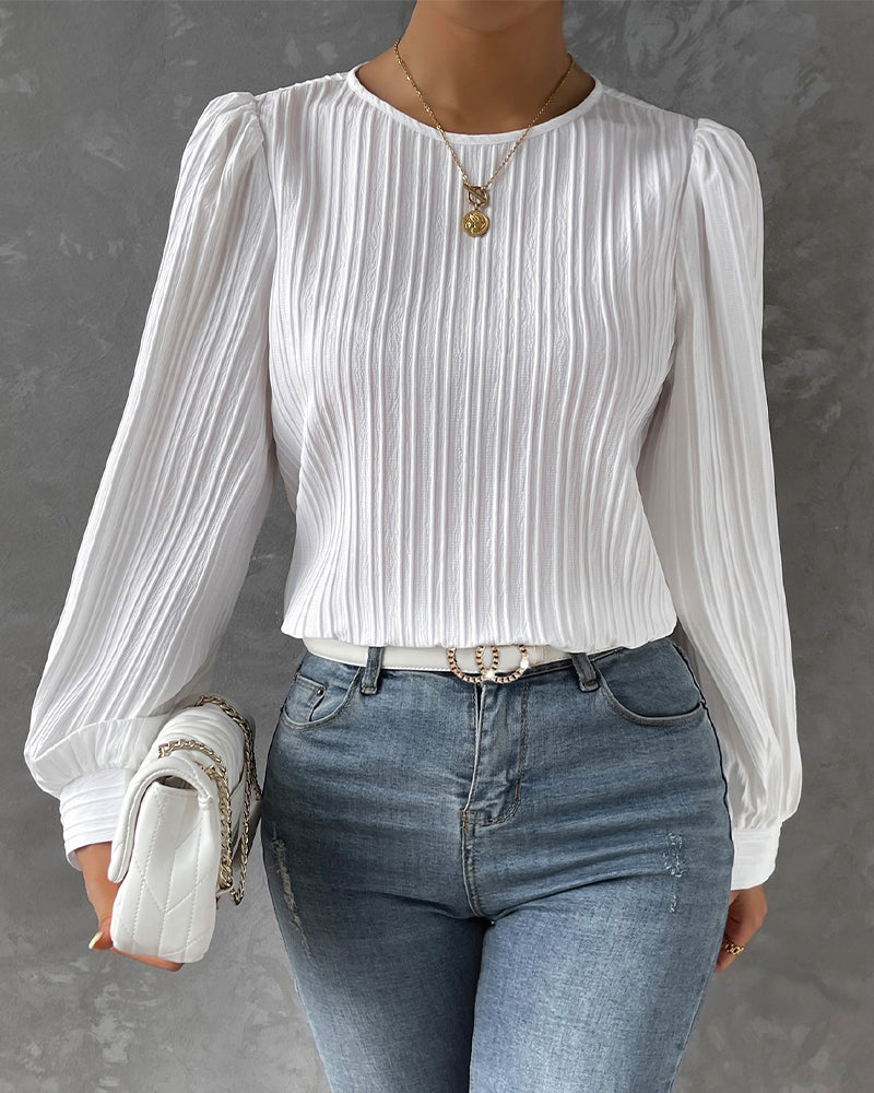 Jiana™ | Elegante Bluse mit Lanternenärmeln