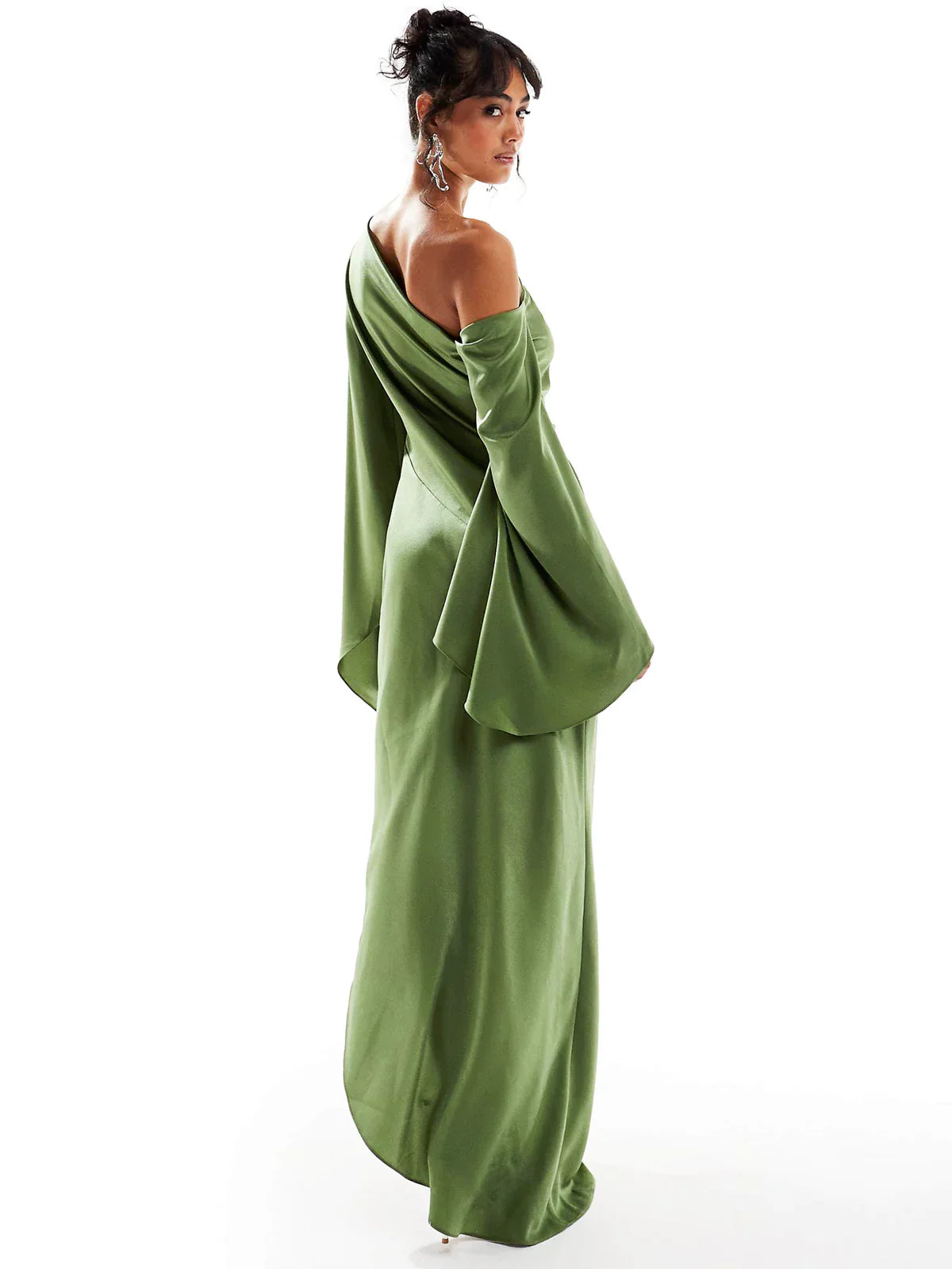 Smaragd Eleganz – Maxi Kleid