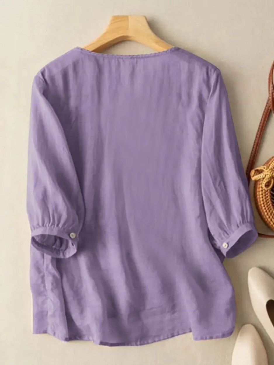 Firenze™ | Bestickte Boho-Bluse aus Baumwolle (Kleinere Passform)