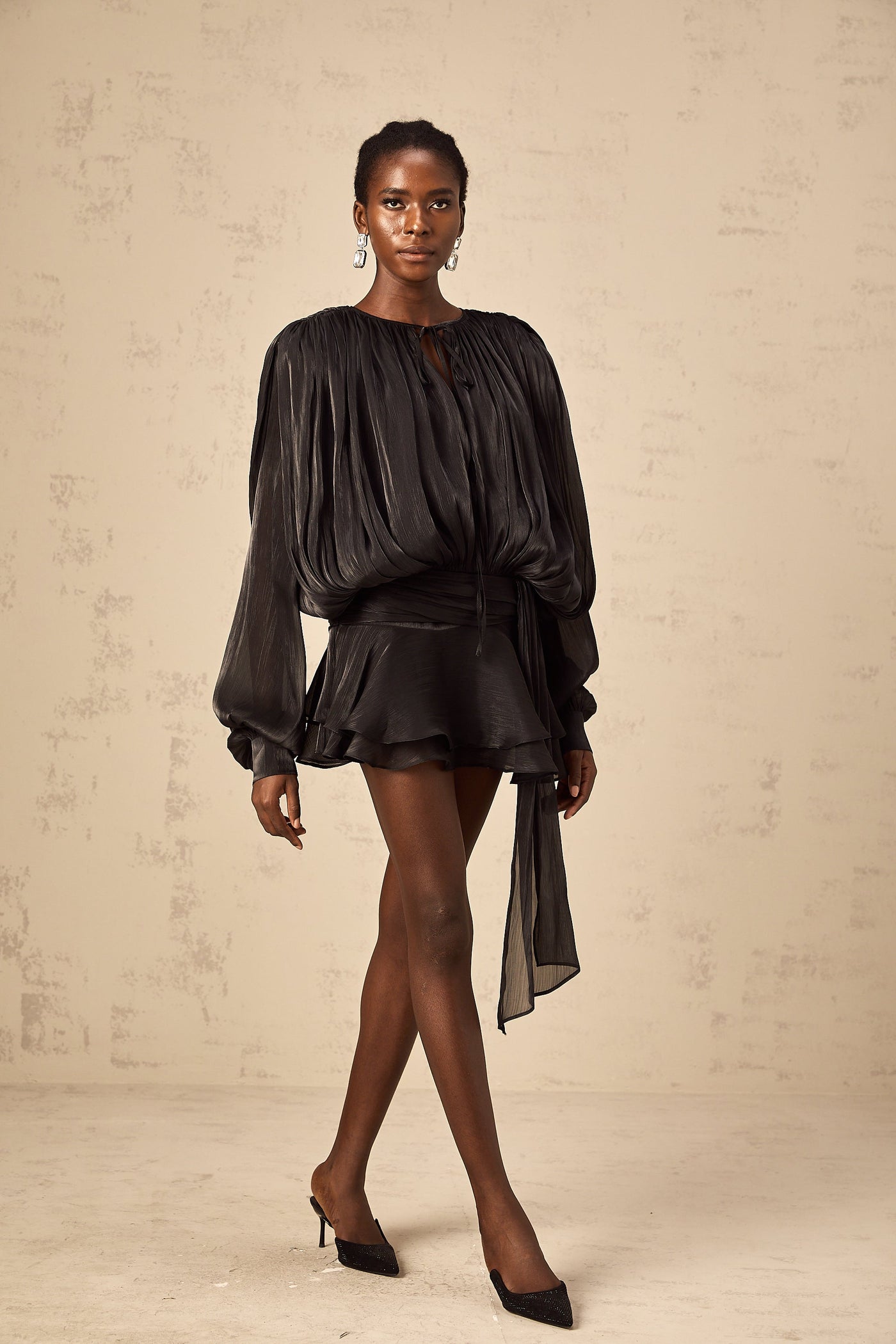 Celestia Luxe Flowy | Mini Kleid