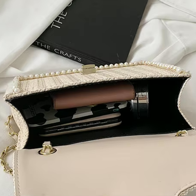 Maréva | Boho-Handtasche mit Perlendetail