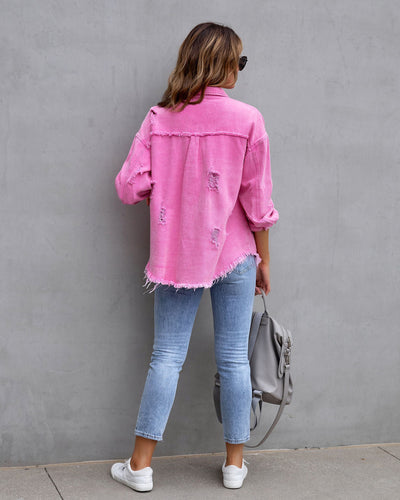 Urban Rebel | Jacke mit Vintage-Waschung & Raw Edge Finish