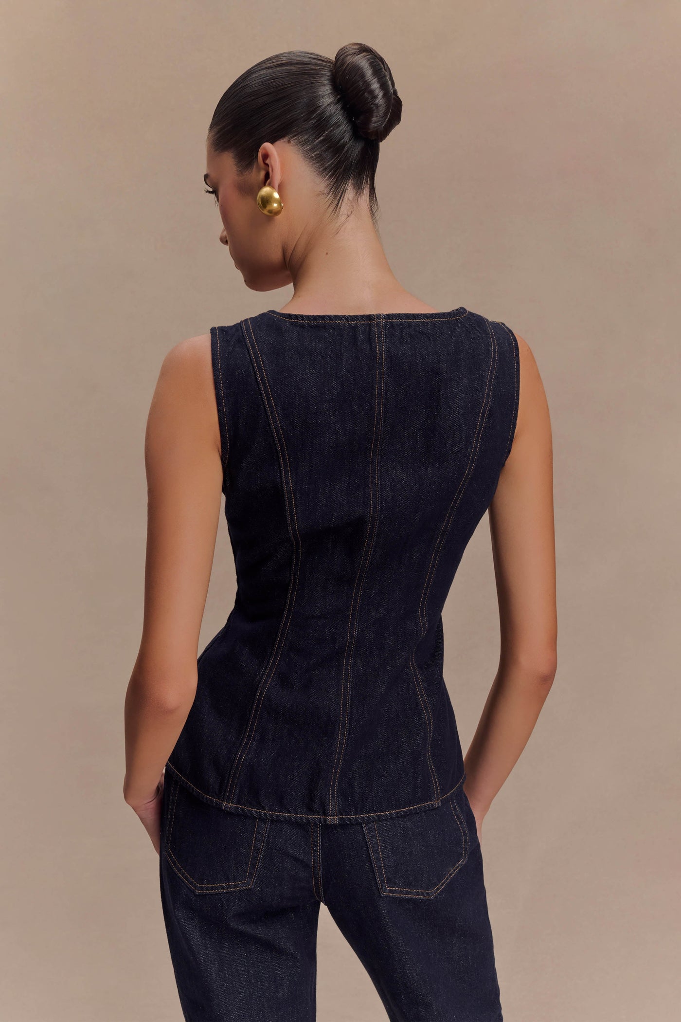 Cambria | Strukturiertes Denim-Set