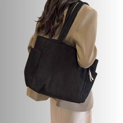 Urban City Tote | Corduroy Schultertasche