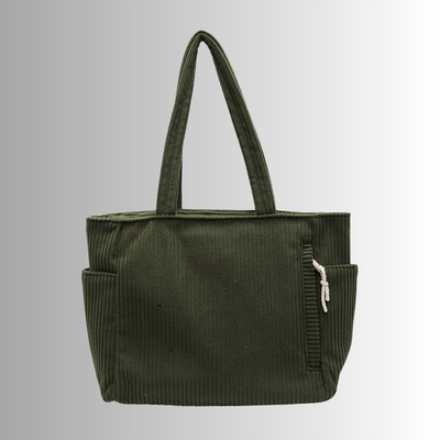 Urban City Tote | Corduroy Schultertasche