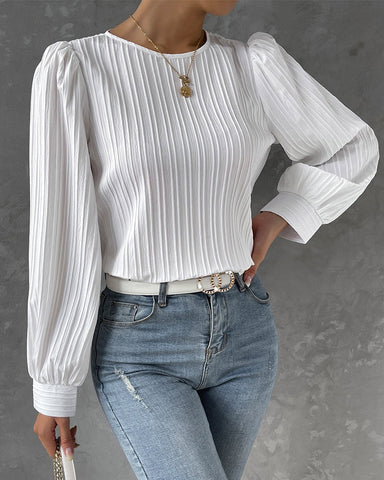 Jiana™ | Elegante Bluse mit Lanternenärmeln