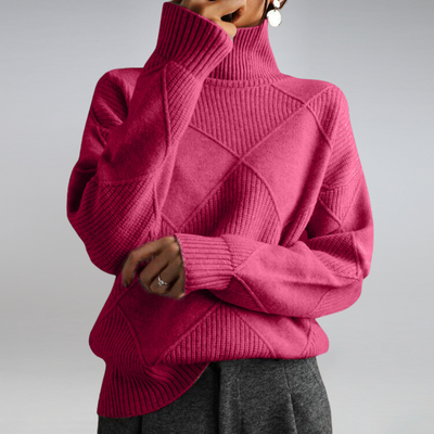 Delfina | Pullover mit hohem Kragen