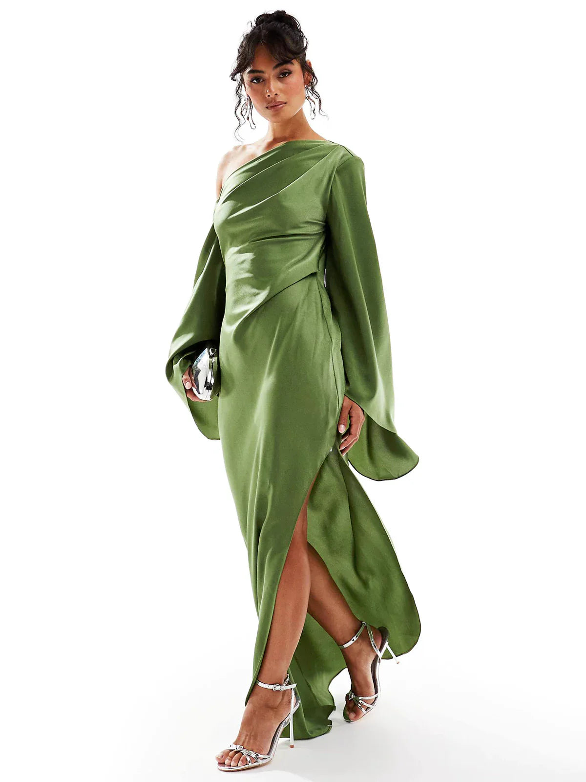 Smaragd Eleganz – Maxi Kleid