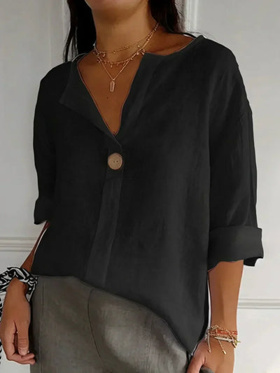 JESSA™ | Casual Bluse mit V-Ausschnitt