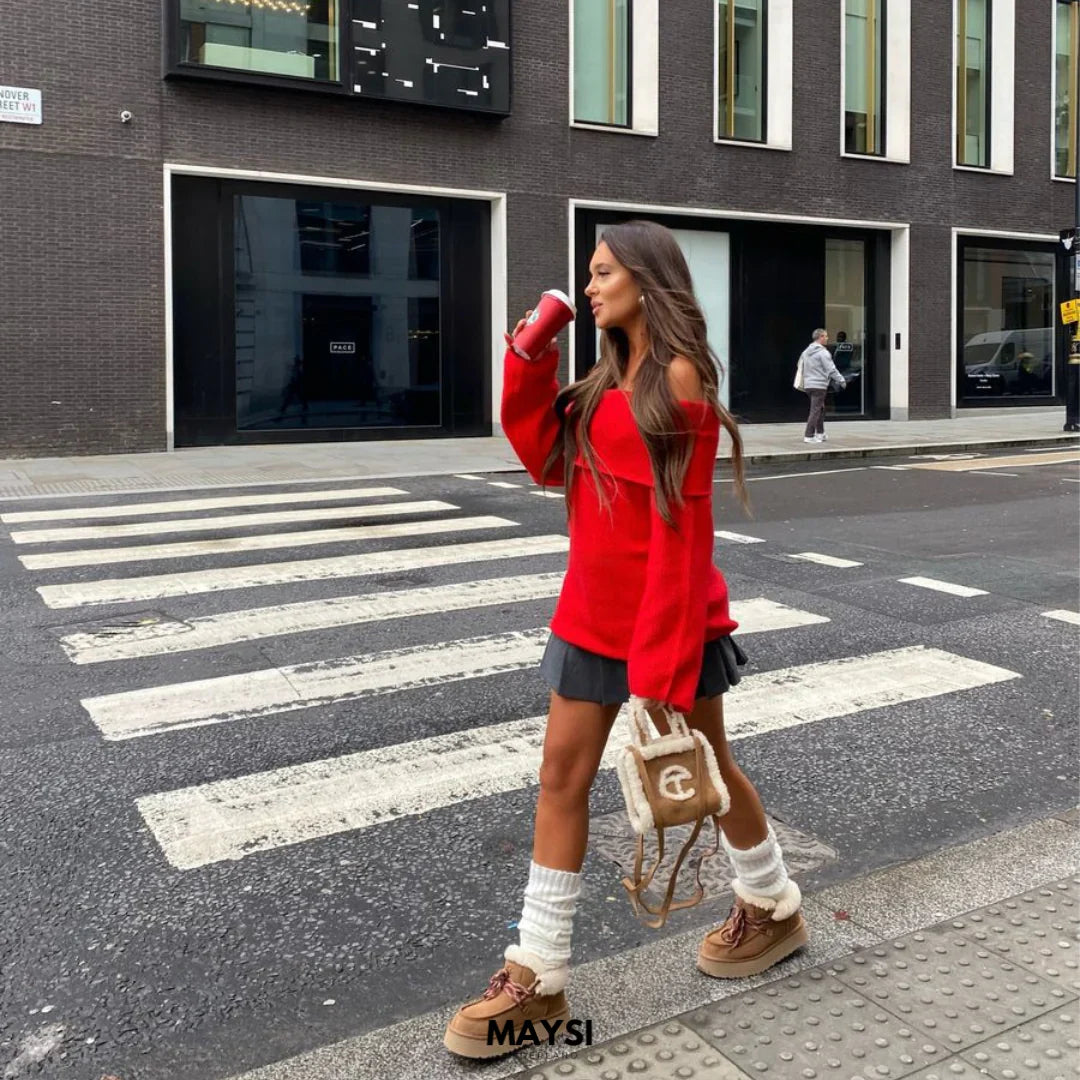 SoftEmbrace Off-Shoulder | Pullover ( NU 1 +1 GRATIS)