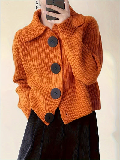 Alma | Strickjacke aus Rippstrick