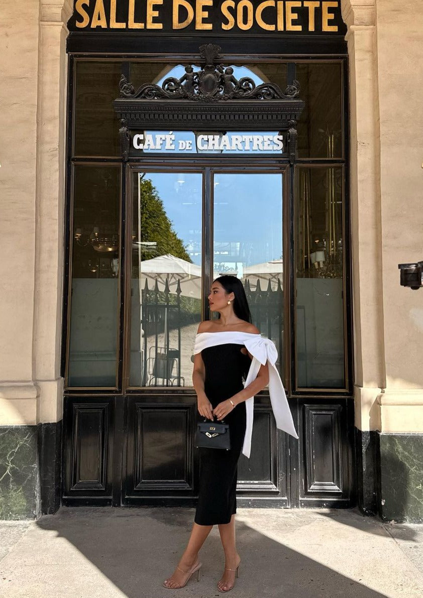 Colette | Off-Shoulder Midi Kleid