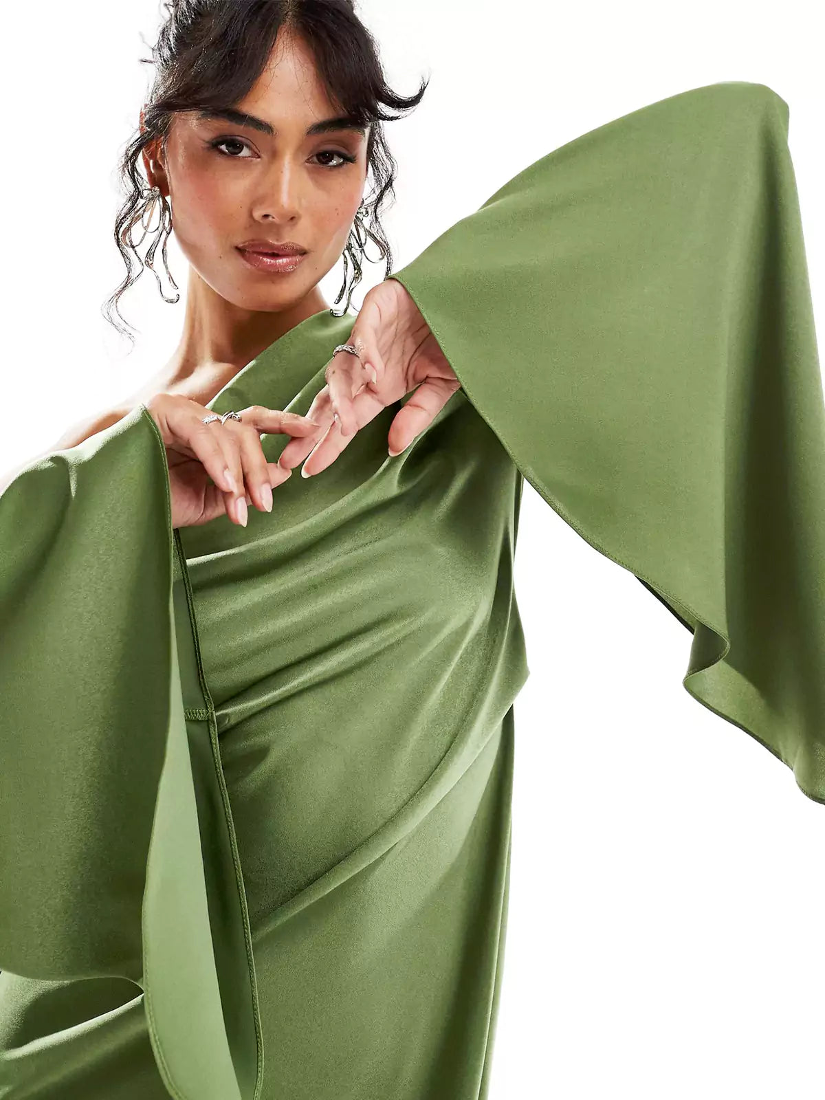 Smaragd Eleganz – Maxi Kleid