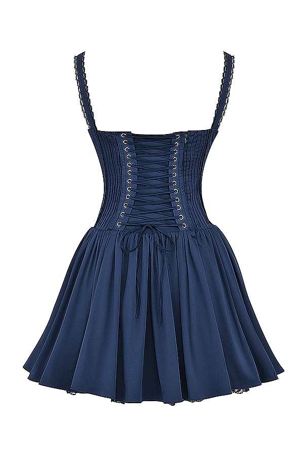 Corsivana | Schnür-Minikleid