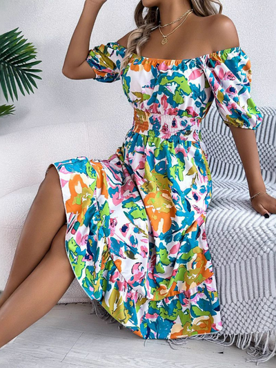 Millie™ | Boho Gradient Freizeitkleid