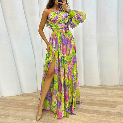 Lila - Einseitiges Kleid