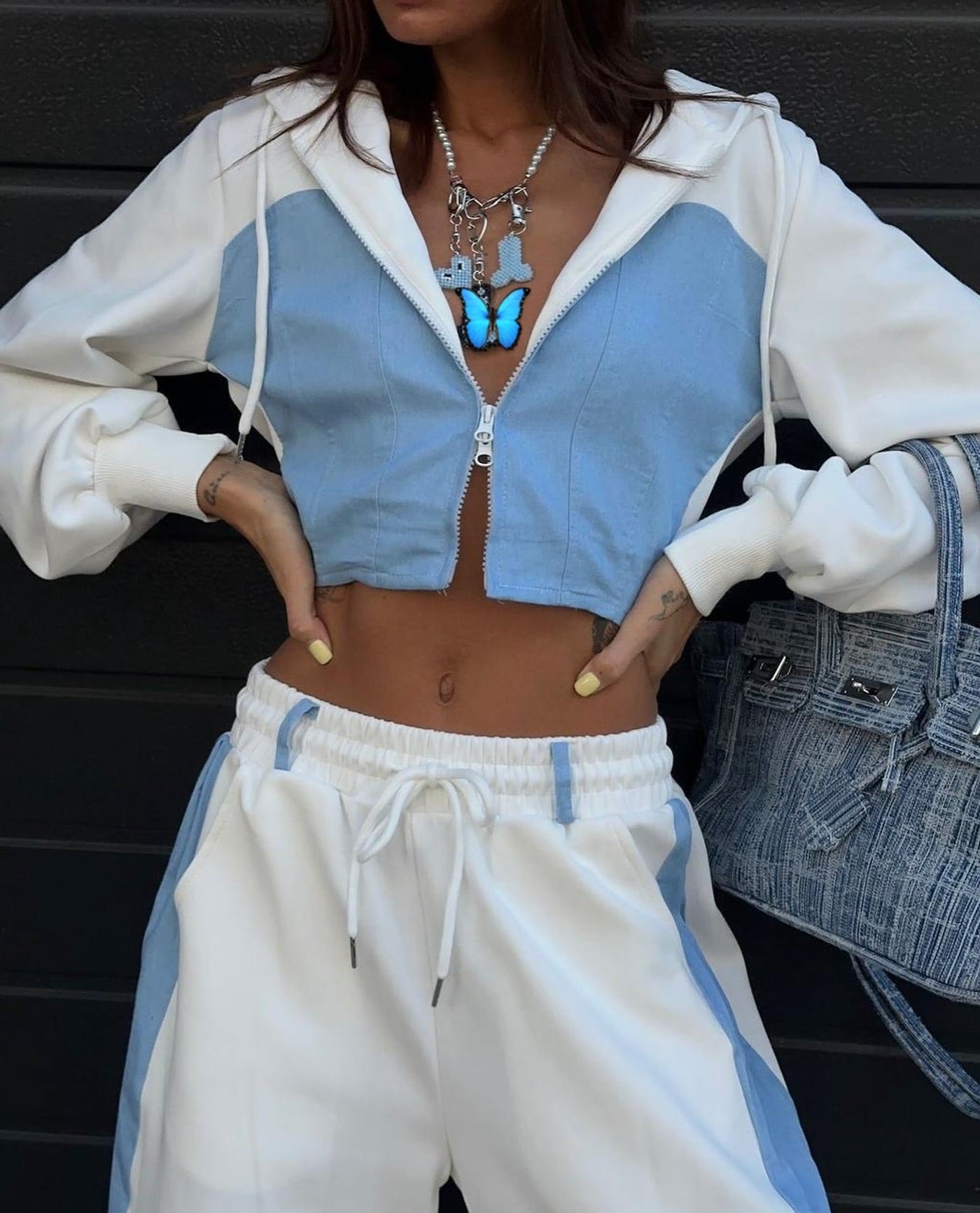 Denise | Kontrast Tracksuit Set