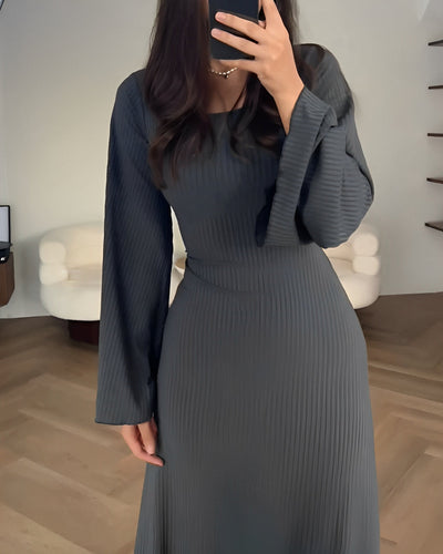 Elegantes Maxikleid aus Strick