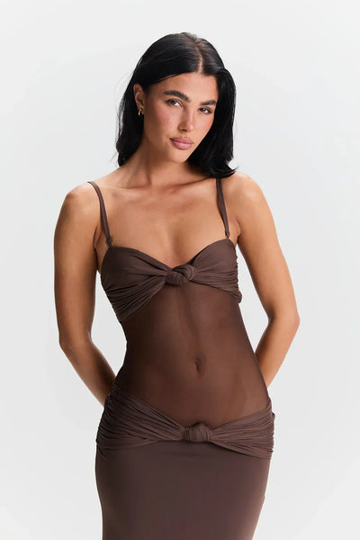 Soraya | Mesh Maxikleid