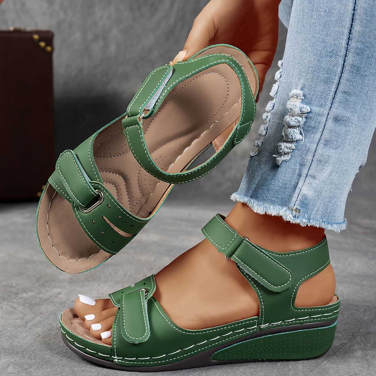 Clara™ – Elegante Sandalen mit Komforterhöhung