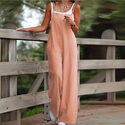 Annia™ | Lässige Latzhose mit weitem Bein und Taschen