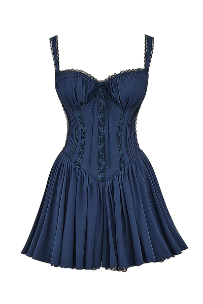 Corsivana | Schnür-Minikleid