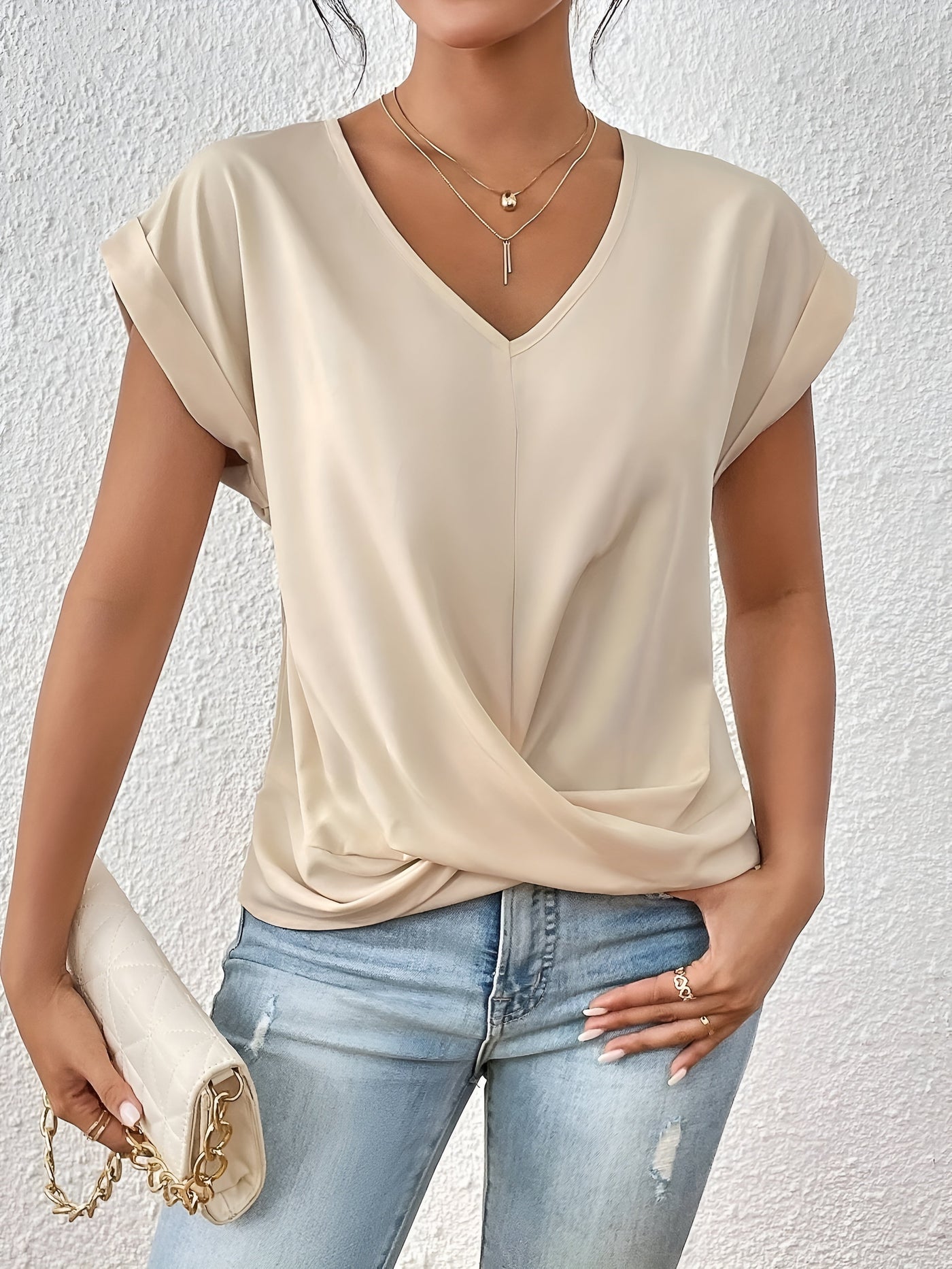 Sofia™ – T-Shirt Casual mit Herz-Ausschnitt